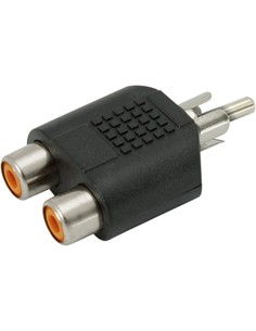 Adaptador RCA M - 2 RCA H Con324