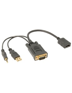 NIMO Cable Adaptador HDMI/H a VGA + Jack 3.5mm Audio WIR941