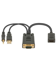 NIMO Cable Adaptador HDMI/H a VGA + Jack 3.5mm Audio WIR941