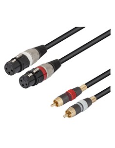 NIMO Cable 2X Canon XLR/H A 2X Rca/M 1.5Mtrs WIR377