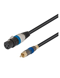NIMO Cable Canon XLR/H A 1x Rca/M 2Mtrs Negro WIR376