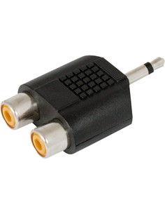 NIMO Adaptador Jack 3.5 Mono/Macho A 2X RCA Hembra CON318