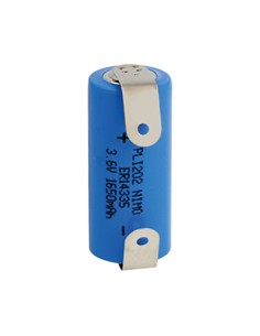 NIMO Pila Litio ER14335 3.6V 1650mAh Tamaño 14,5x33,5mm Terminsles PLI202