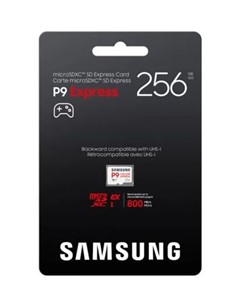 SAMSUNG Tarjeta Memoria Micro SDXC 256Gb P9 Express 800Mb/s UHS-I