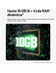 ZTE Telefono Movil A76 128Gb/6Gb 6.75" Negro