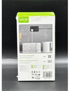 GREEN LYCA Regleta 4 Tomas Schucko/1x Tipo C/2x Usb-A Con Interruptor 2500W Blanca GL70043 2Mtrs