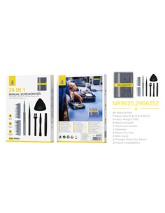 ONE PLUS Juego de Destornilladores Manual  29 En 1 NR9625