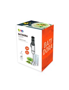 TM ELECTRON Batidora de Brazo + Vaso 600ml BLENDER 1200W TMPBA016 Cable Riazdo
