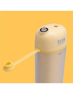 TM ELECTRON Irrigador Bucal Portatil Recargable 3 Modos,2 Boquillas Blanco Amarillo TMBH035YLL