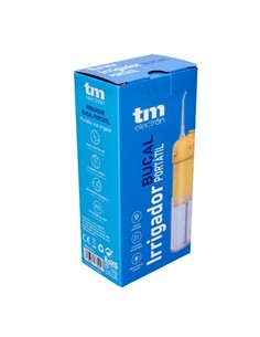 TM ELECTRON Irrigador Bucal Portatil Recargable 3 Modos,2 Boquillas Blanco Amarillo TMBH035YLL