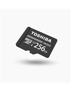 TOSHIBA Tarjeta Memoria Micro SD+Adaptador SD 256Gb M203 100Mb/s