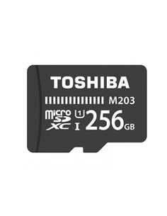 TOSHIBA Tarjeta Memoria Micro SD+Adaptador SD 256Gb M203 100Mb/s