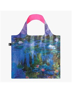 LOQI MO.WP Bolsa Plegable Recicable Water Lilies Claude Monet 50x42Cms/ Hasta 20Kgs