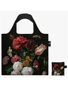 LOQI JH.FL.R Bolsa Plegable Recicable Still LIfe With Flowers 50x42Cms/ Hasta 20Kgs