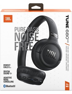 JBL Auricular de Casco Bluetooth TUNE 680 NC Negra Cancelacion Ruido 76H Plegable