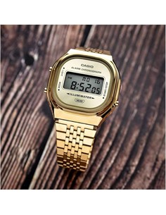 CASIO Reloj Pulsera Digital A140WEG-9AEF Dorado