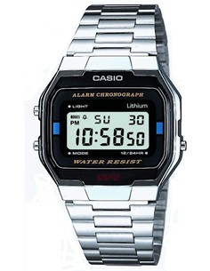 CASIO Reloj Pulsera Digital A163WA-1QES Plateado