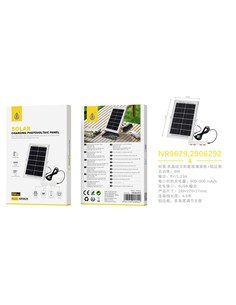 ONE PLUS Panel Fotovoltaico Solar Para Carga 8W 4X Usb Con Cable NR9629