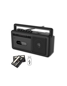 SAMI Radio Cassette Portatil RS-12212 Bluetooth Usb,3W Negra Con Alimentacion Y Pilas