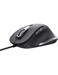 TRUST Raton Con Cable CONFORTABLE FYDA Negro 24728