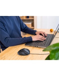 TRUST Raton Con Cable CONFORTABLE FYDA Negro 24728