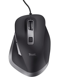 TRUST Raton Con Cable CONFORTABLE FYDA Negro 24728