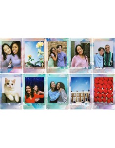 FUJIFILM Pack 10 Hojas Pastel Galaxy Para Instax Mini