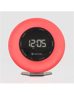 DENVER Radio Reloj Despertador CRL-342 Con Sonidos Relajantes Naturaleza  Y Luz,Doble Alarma