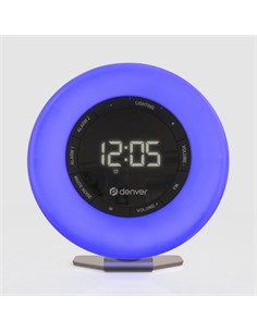 DENVER Radio Reloj Despertador CRL-342 Con Sonidos Relajantes Naturaleza  Y Luz,Doble Alarma