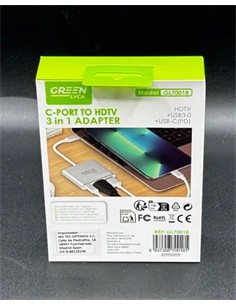 GREEN LYCA Adaptador Tipo C a HDMI/Usb A/TIpo C GL70018