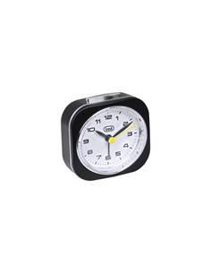 TREVI Reloj Despertador Analogico SL 3056 Negro Silencioso