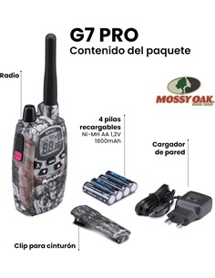 MIDLAND Walkie Talkie INDIVIDUAL G7 Pro PMR446  DIseño Camuflaje