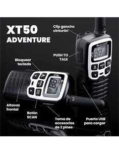 MIDLAND Walkie Talkie XT-50 PMR446 24 Canalaes/8Km