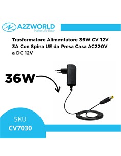 EXTRASTAR Alimentador de Corriente 12V 3A 36W XMX120336 100-240V