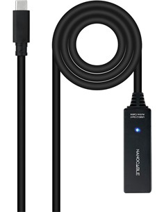 NANOCABLE Cable Extensor Tipo C 3.2 M/H Amplificado 5Mtrs 10.01.1311