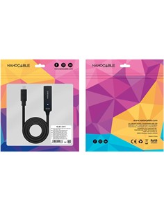 NANOCABLE Cable Extensor Tipo C 3.2 M/H Amplificado 5Mtrs 10.01.1311