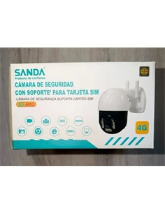 SANDA Camara de Vigilancia De Exterior SD-4852 Con Soporte Tarjeta Sim 4G