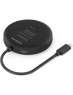 AiSENS Estacion de Docking 2X M.2 NVMe A Usb 3.2 Tipo C/M Compatible Para Disco SSD ASDS-2M2N05
