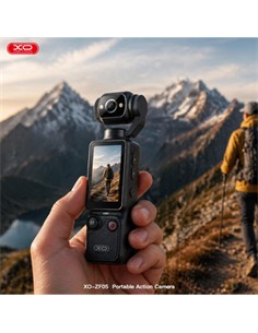 XO Camara Accion Portatil ZF05 UHD 2.5K 180º Giratoria,Ranura Micro Sd