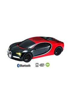 SAMI Altavoz Inalambrico Vintage Coche BUGATTI 15W RS-9126 Rojo,Radio FM,Usb,Micro Sd