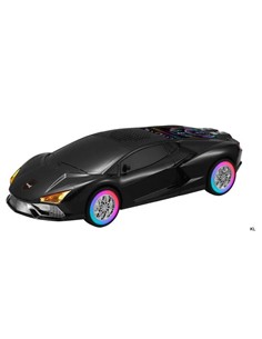SAMI Altavoz Inalambrico Vintage Coche LAMBORGHINI 15W RS-9127 Negro Radio FM,Usb,Micro Sd
