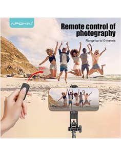 APOKIN Palo Selfie Magnetico con Tripode 1.54Mtrs P160 Bluetooth Con Mando