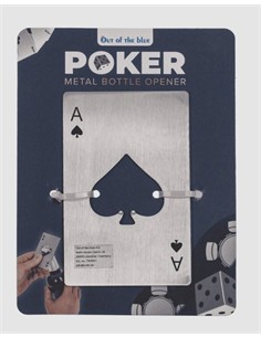 OUT OF THE BLUE Abrebotellas Metalico Diseño POKER  79/4941