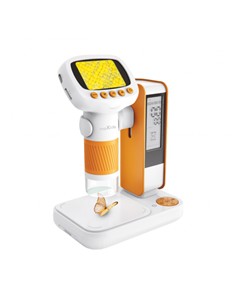 MAXLIFE Microscopio Digital  MXDM-200 Con Soporte 50X-1000X 720P,1080P Naranja