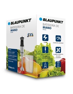 BLAUPUNKT Batidora de Brazo1200W BP4006 Acero Inox Incluye Vaso 1L Boton Turbo