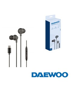 DAEWOO Auricular Cable Tipo C y Con Microfono DW2015 Negro