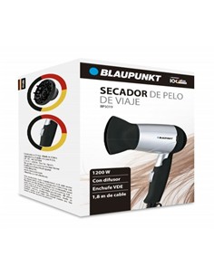BLAUPUNKT Secador de Viaje BP5019 1200W Con Difusor Cable 1.8Mtrs