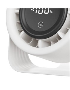 DAEWOO Ventilador Sobremesa Recargable DW9019 Blanco 4 Velocidades Selector Tactil