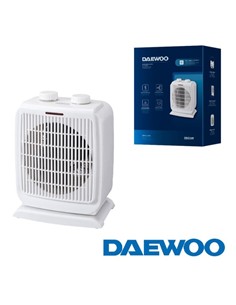 DAEWOO Calefactor de Aire 2000W DW9517 Funcion Ventilador,Oscilante,Termostato Regulable