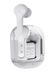 BLAUPUNKT Auricular Bluetooth 5.3 BLP4659 4H Blanco Con Estuche de Carga, Indicador de Bateria